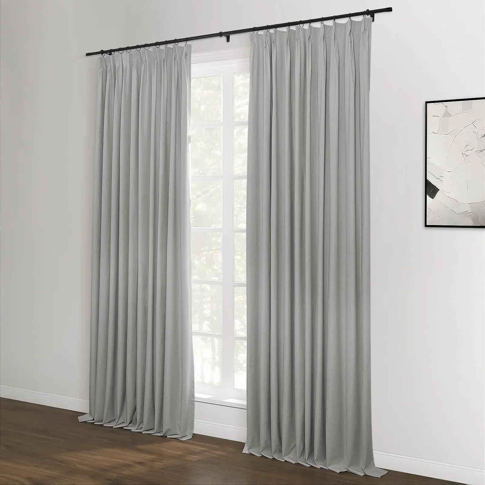 Lila Blackout Drape Pleated