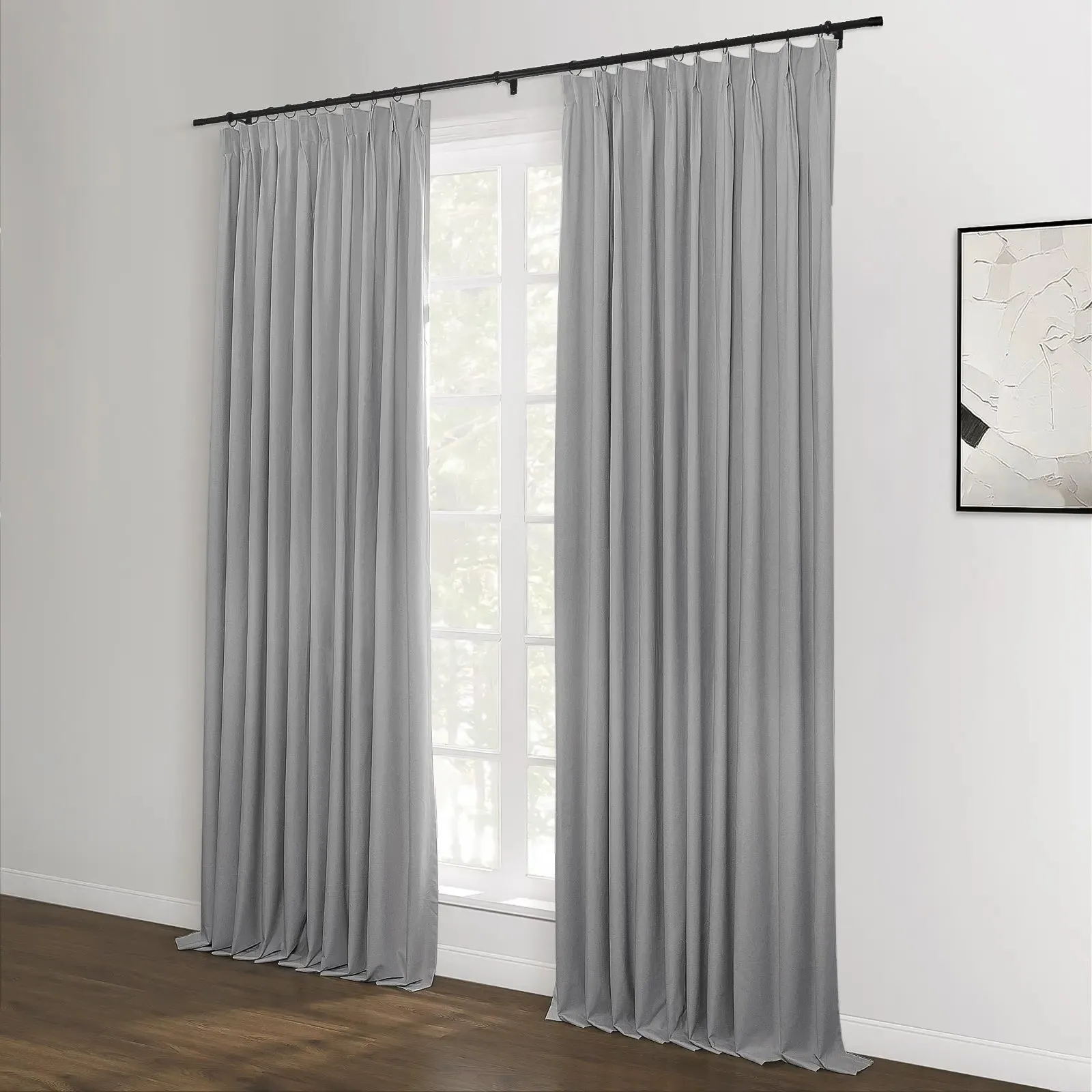 Lila Blackout Drape Pleated