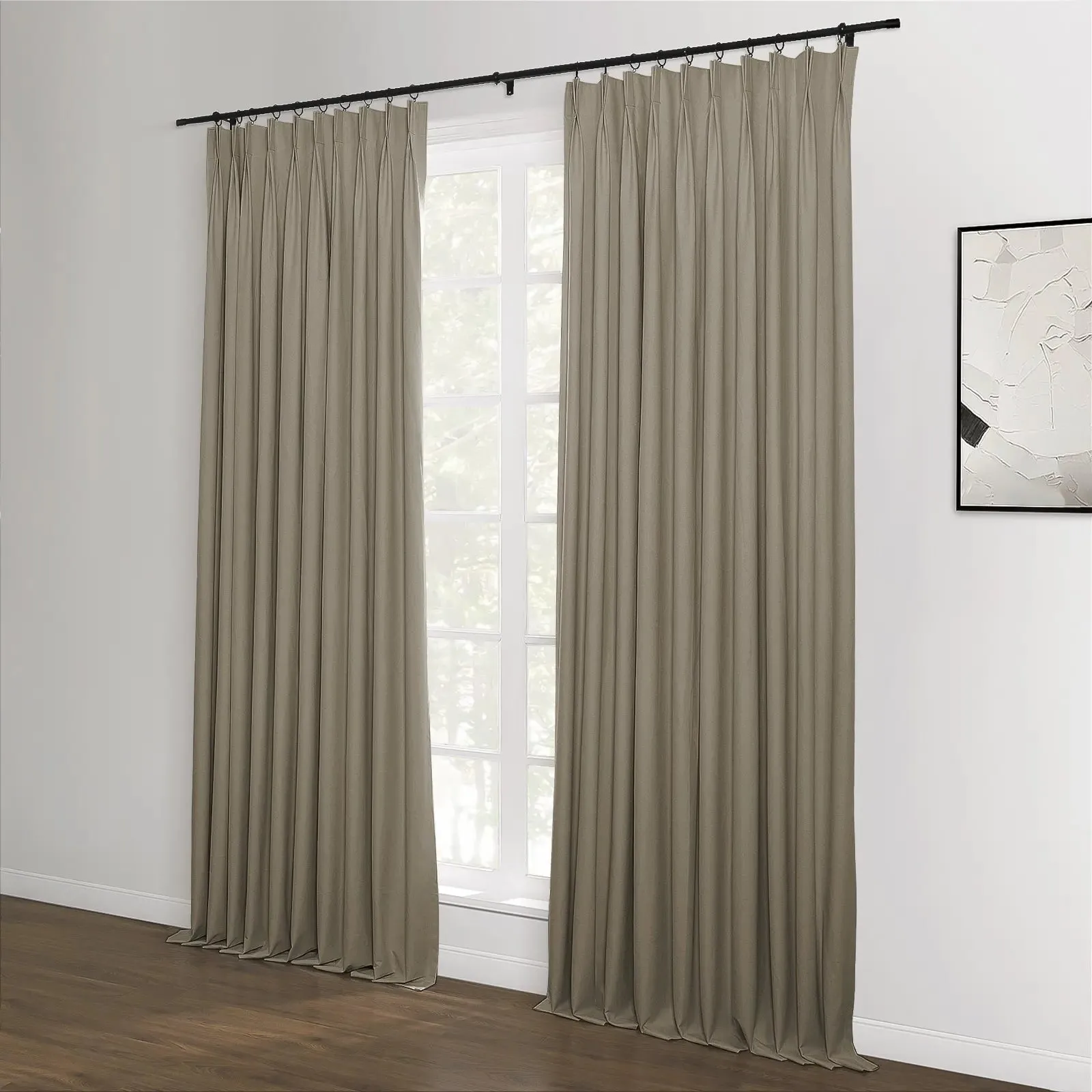 Lila Blackout Drape Pleated