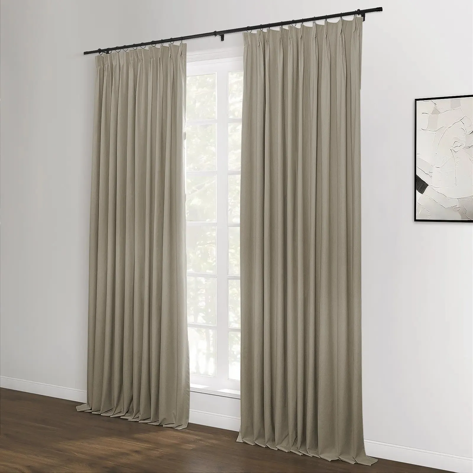 Lila Blackout Drape Pleated