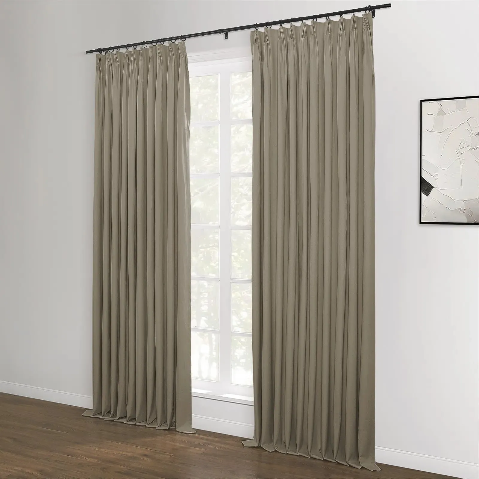 Lila Blackout Drape Pleated