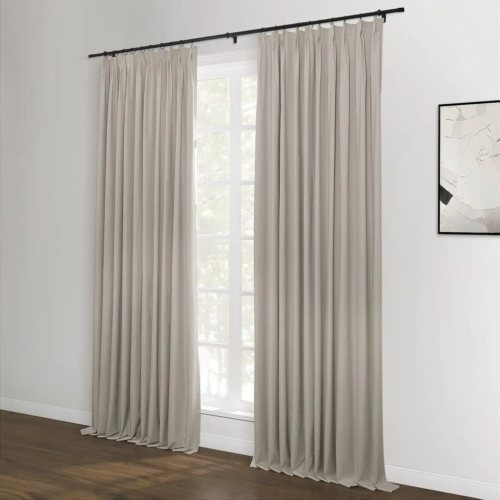 Lila Blackout Drape Pleated