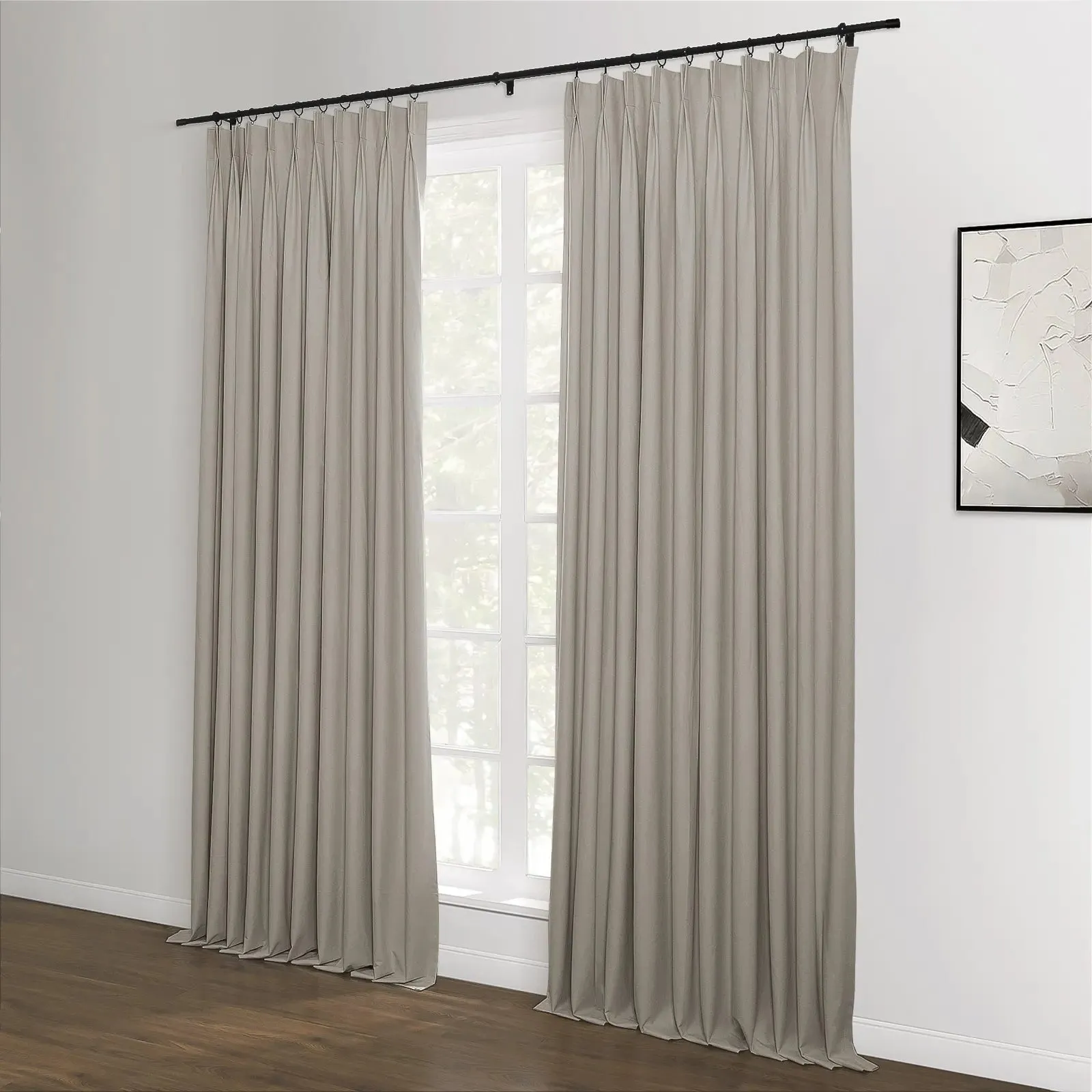 Lila Blackout Drape Pleated