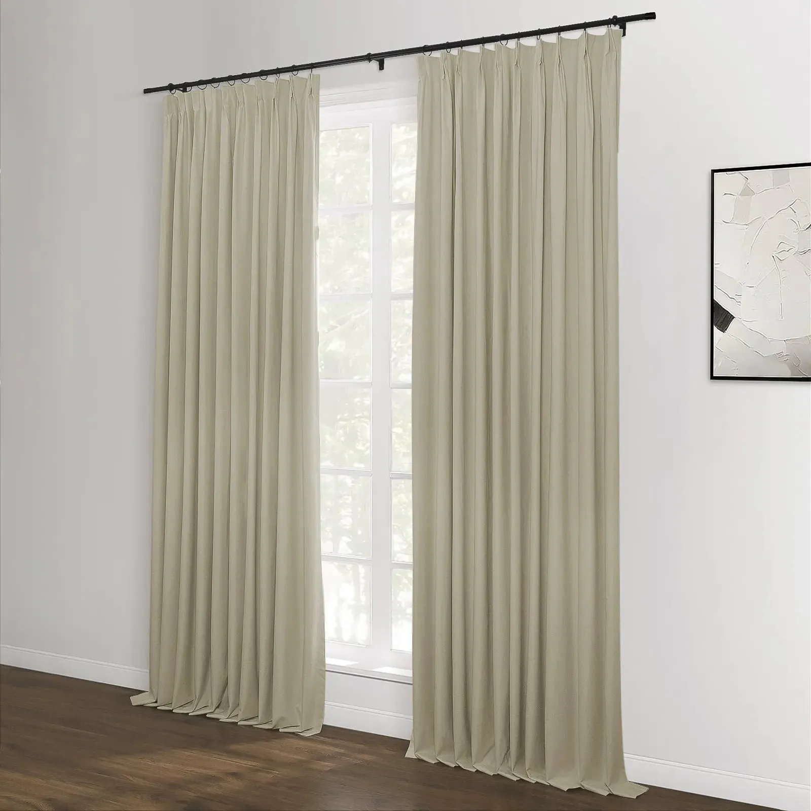 Lila Blackout Drape Pleated