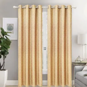 Lined And Interlined Embroidered Grommet Top Window Curtain Panel Drape, 81001