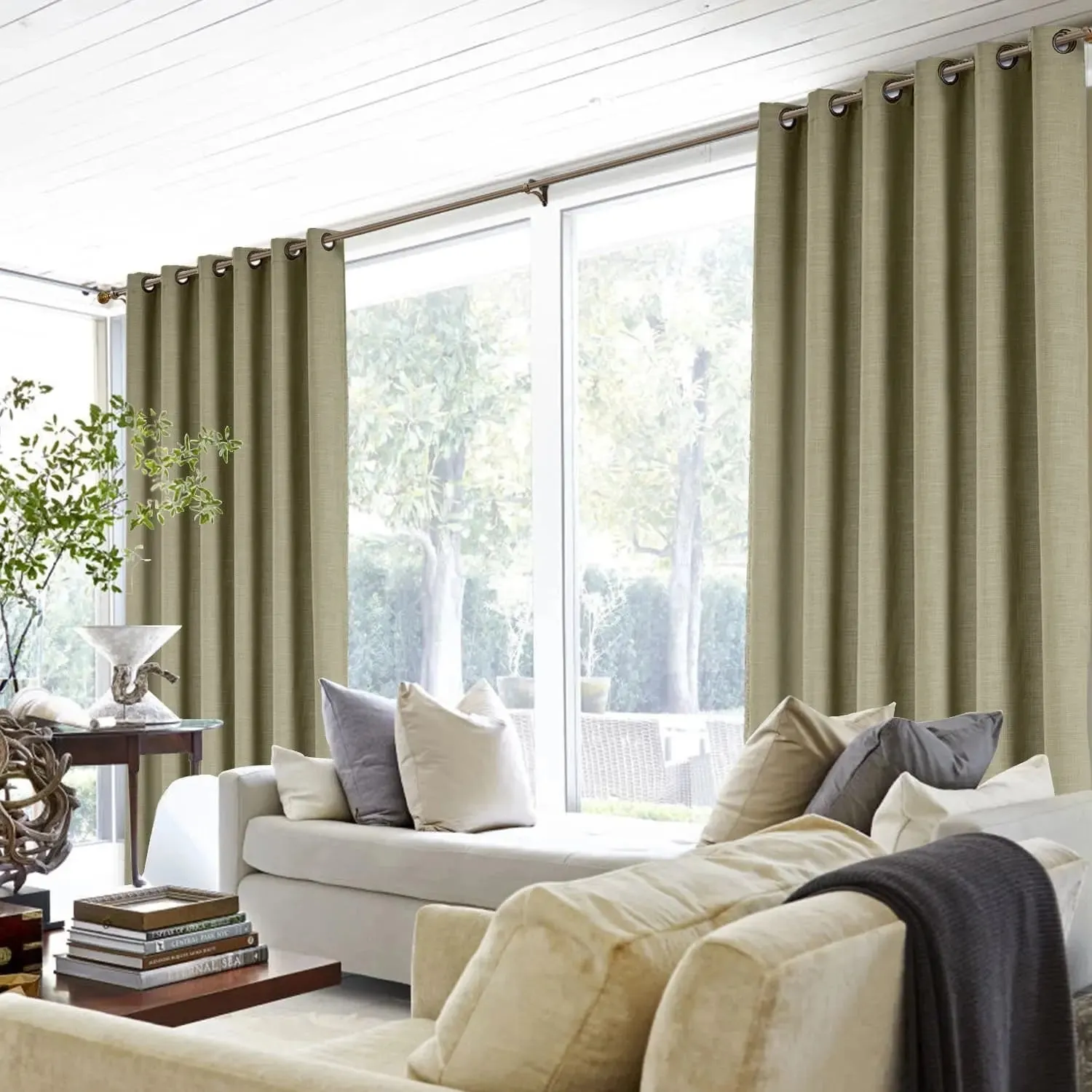Liz Linen Drape Grommet