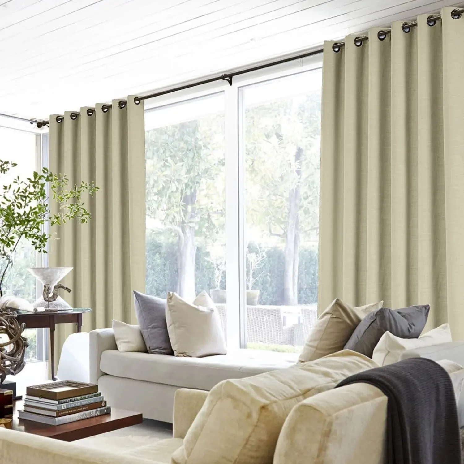 Liz Linen Drape Grommet