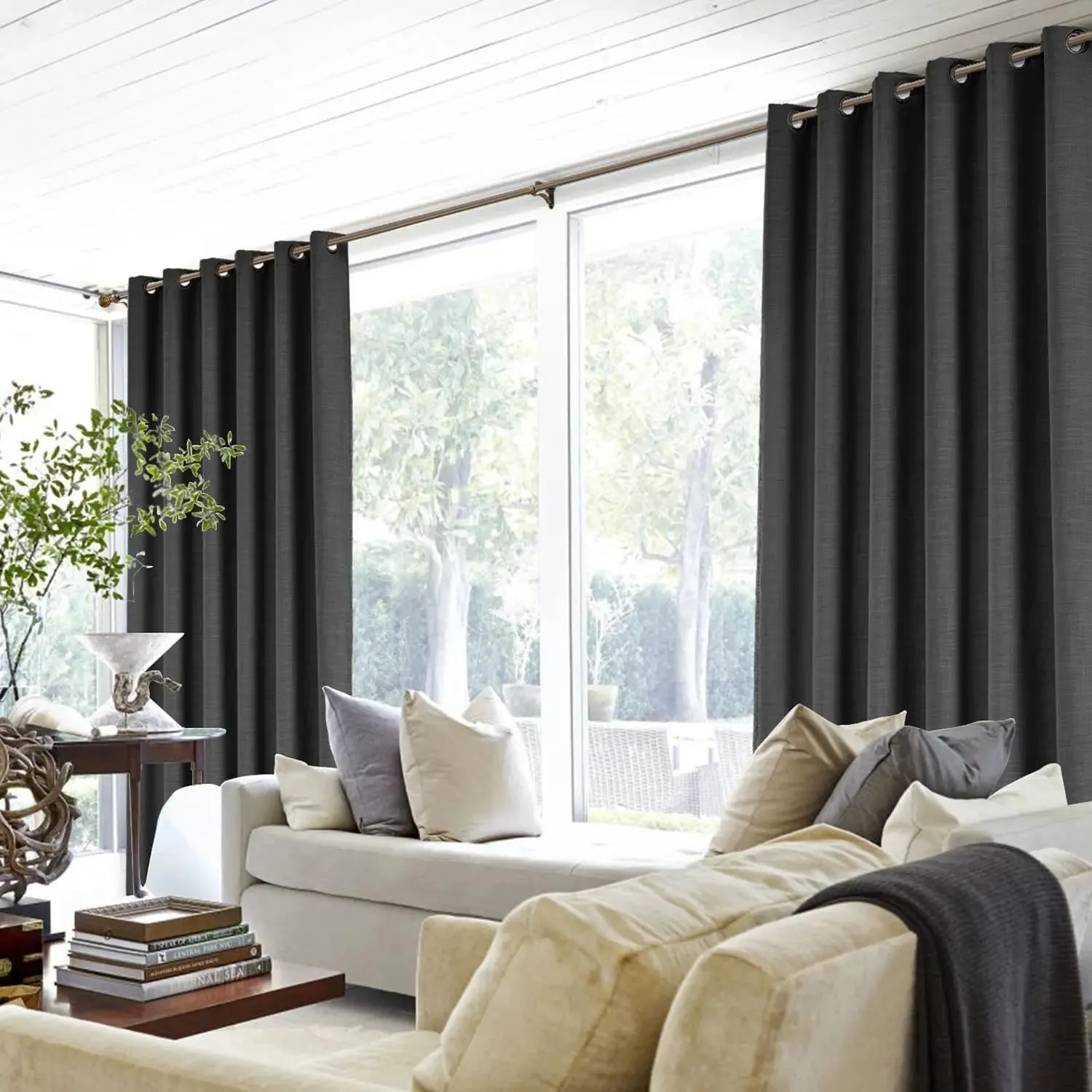 Liz Linen Drape Grommet