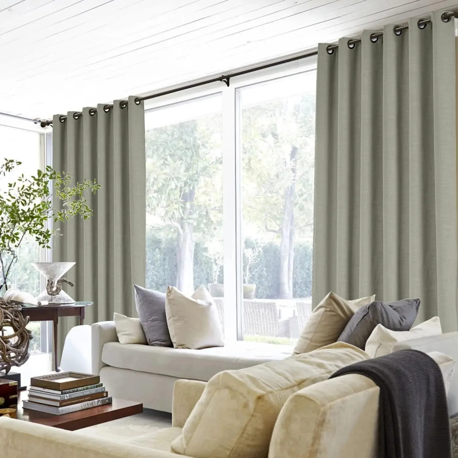 Liz Linen Drape Grommet