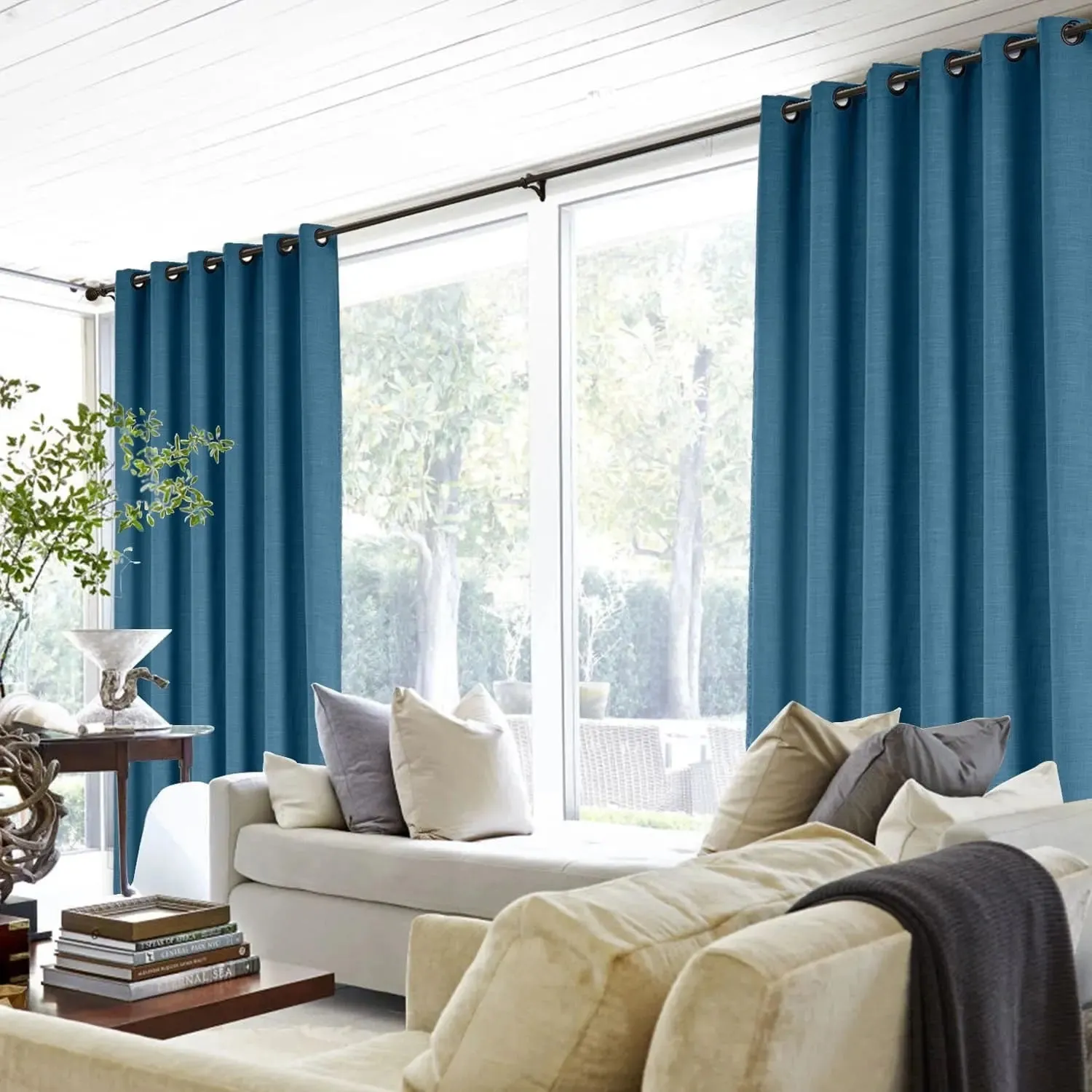 Liz Linen Drape Grommet
