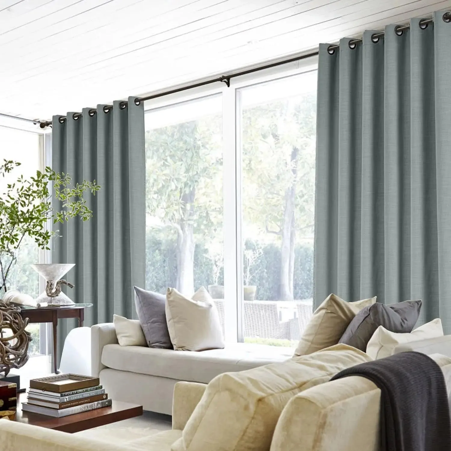Liz Linen Drape Grommet
