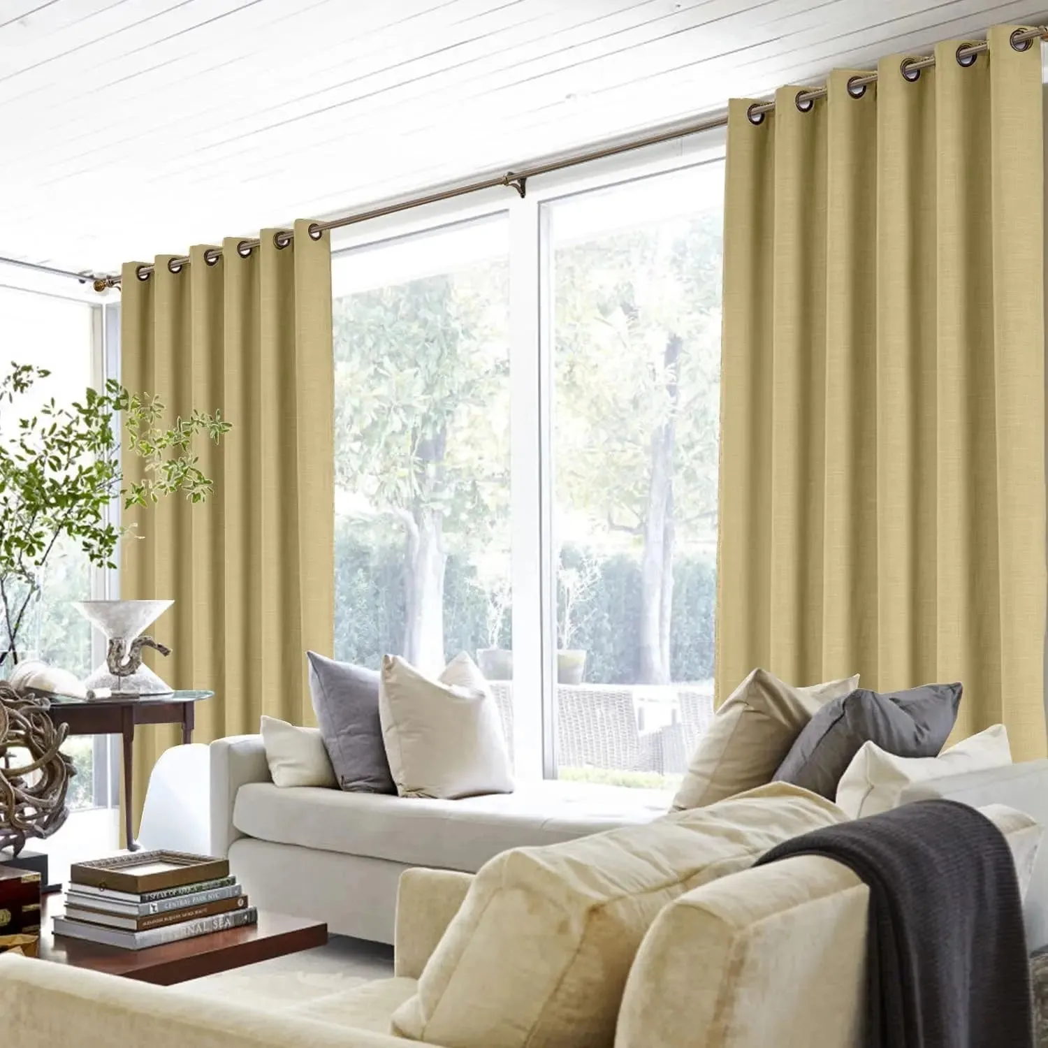 Liz Linen Drape Grommet