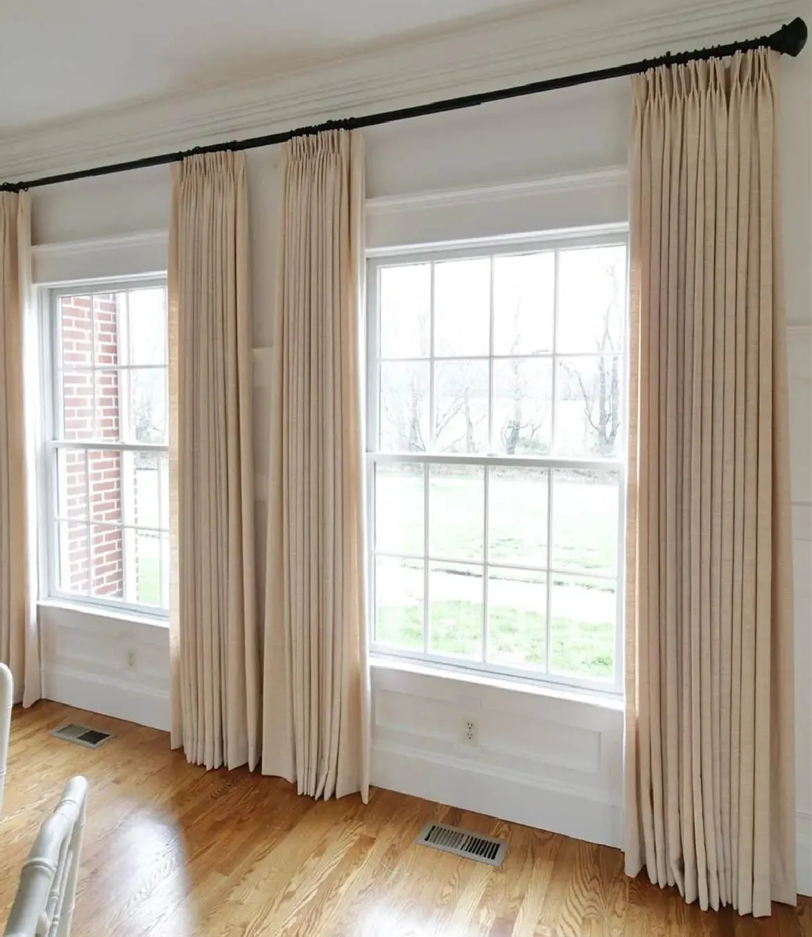 Liz Linen Drape Pleated