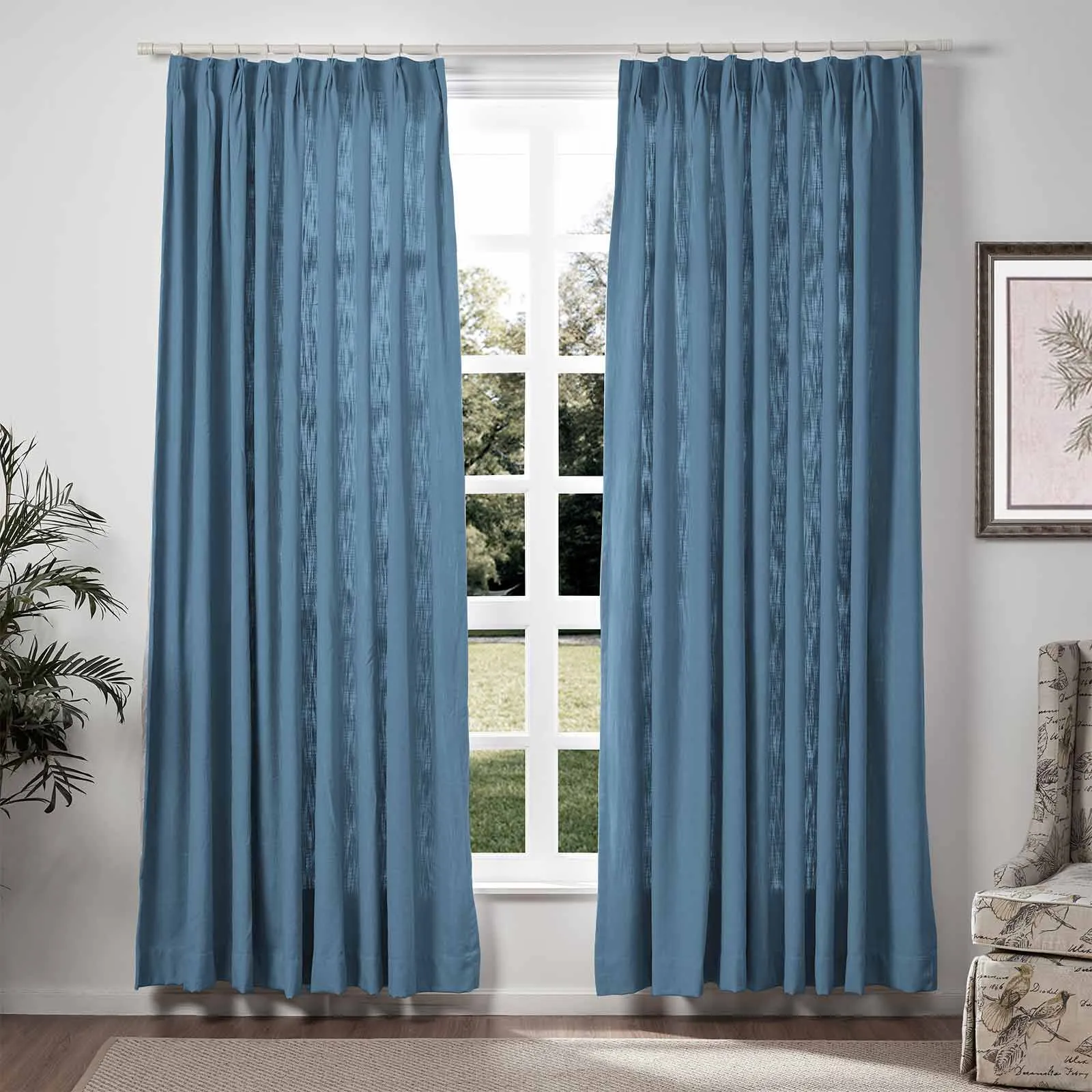 Liz Linen Drape Pleated