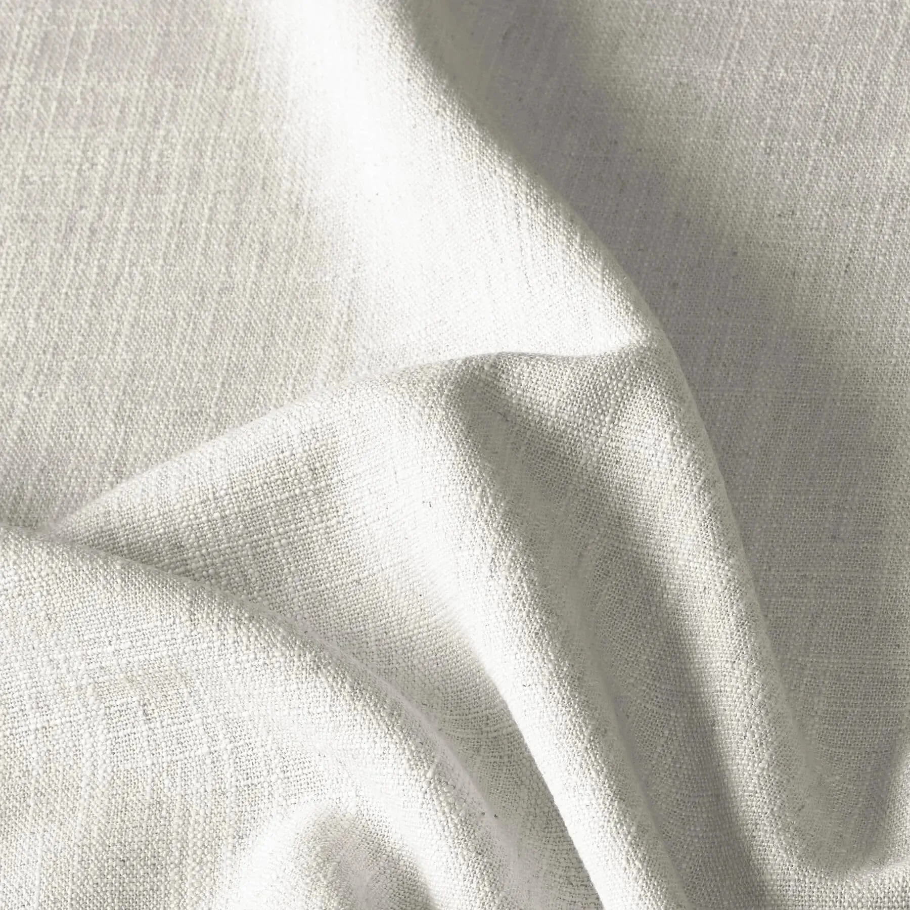 Liz Linen Drapery Pinch Pleat with Unlined - Ivory White