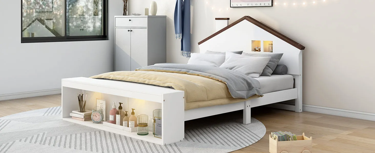 Luminous Haven Storage Bed