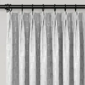 Lydia Arch Jacquard Curtain Pleated