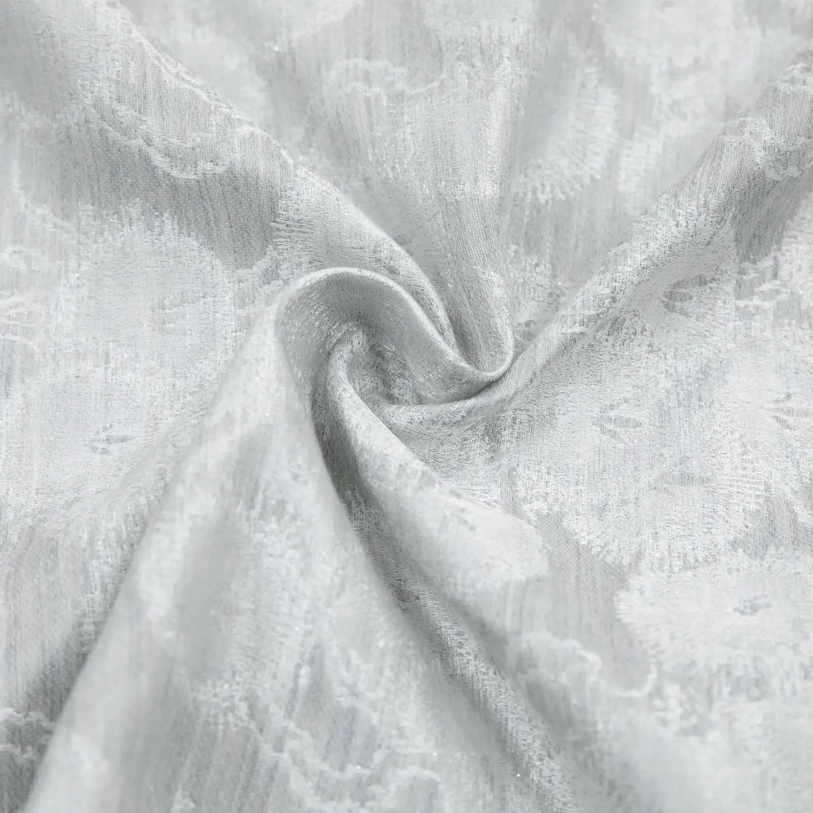 Lydia Daisy Jacquard Curtain Pleated