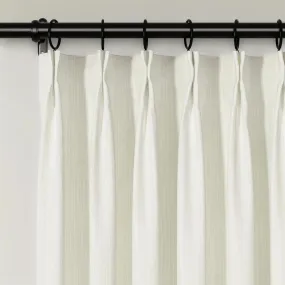 Lydia Drizzle Jacquard Curtain Pleated