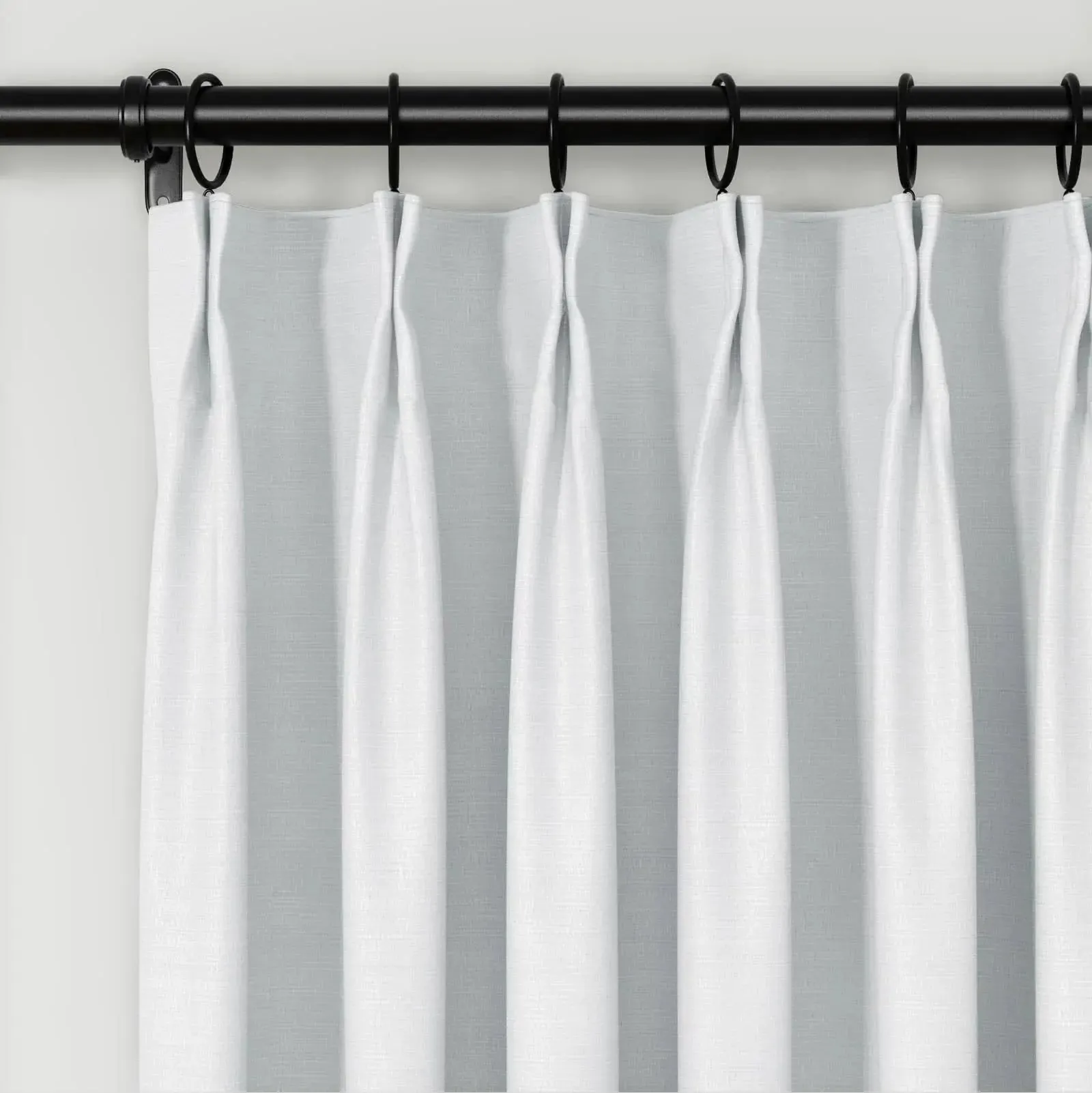 Lydia Fibre Jacquard Curtain Pleated