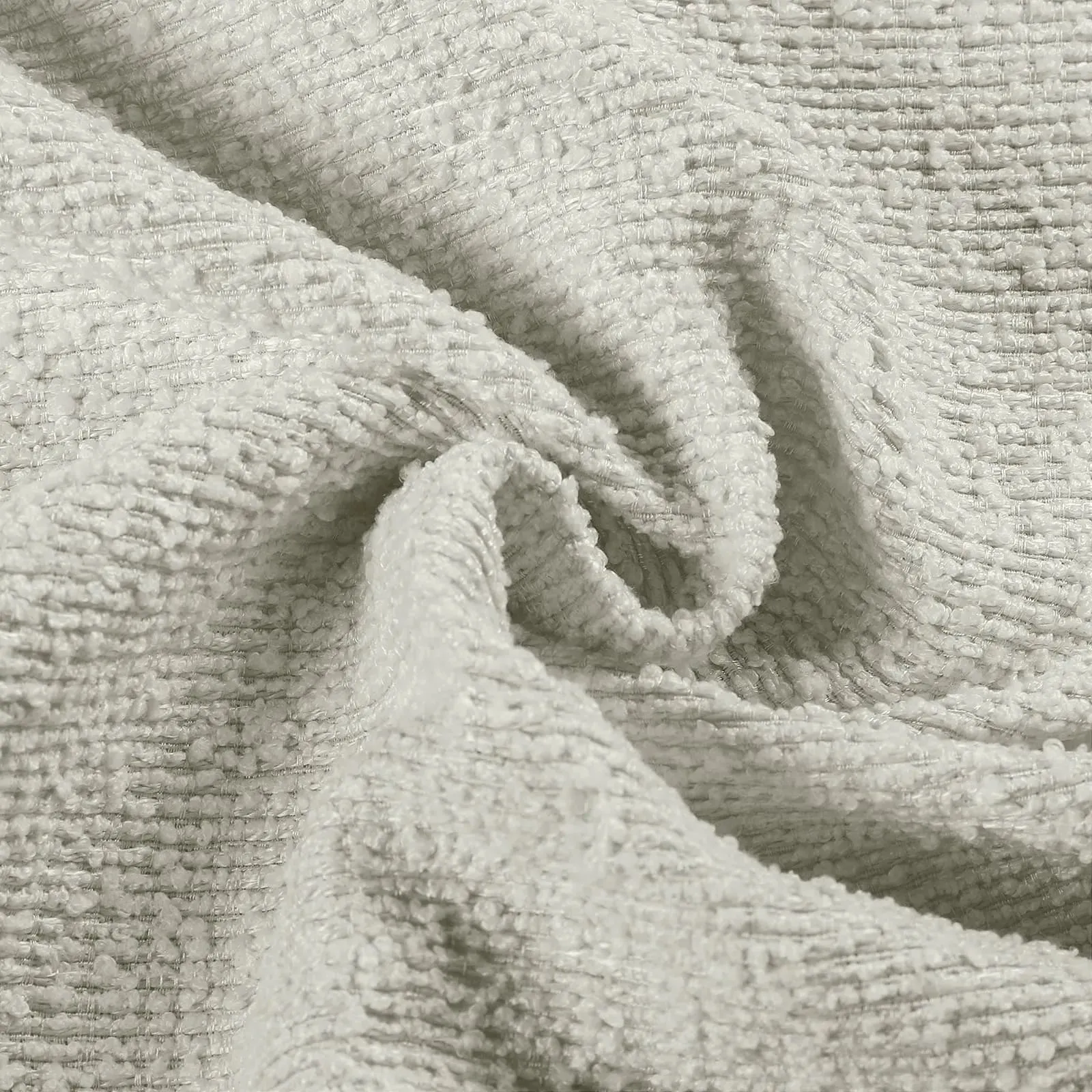 Lydia Grain Jacquard Curtain Pleated
