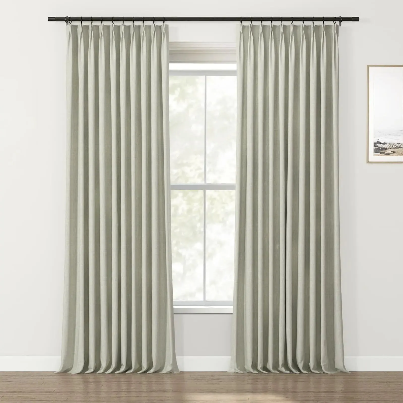 Lydia Mesh Jacquard Curtain Pleated