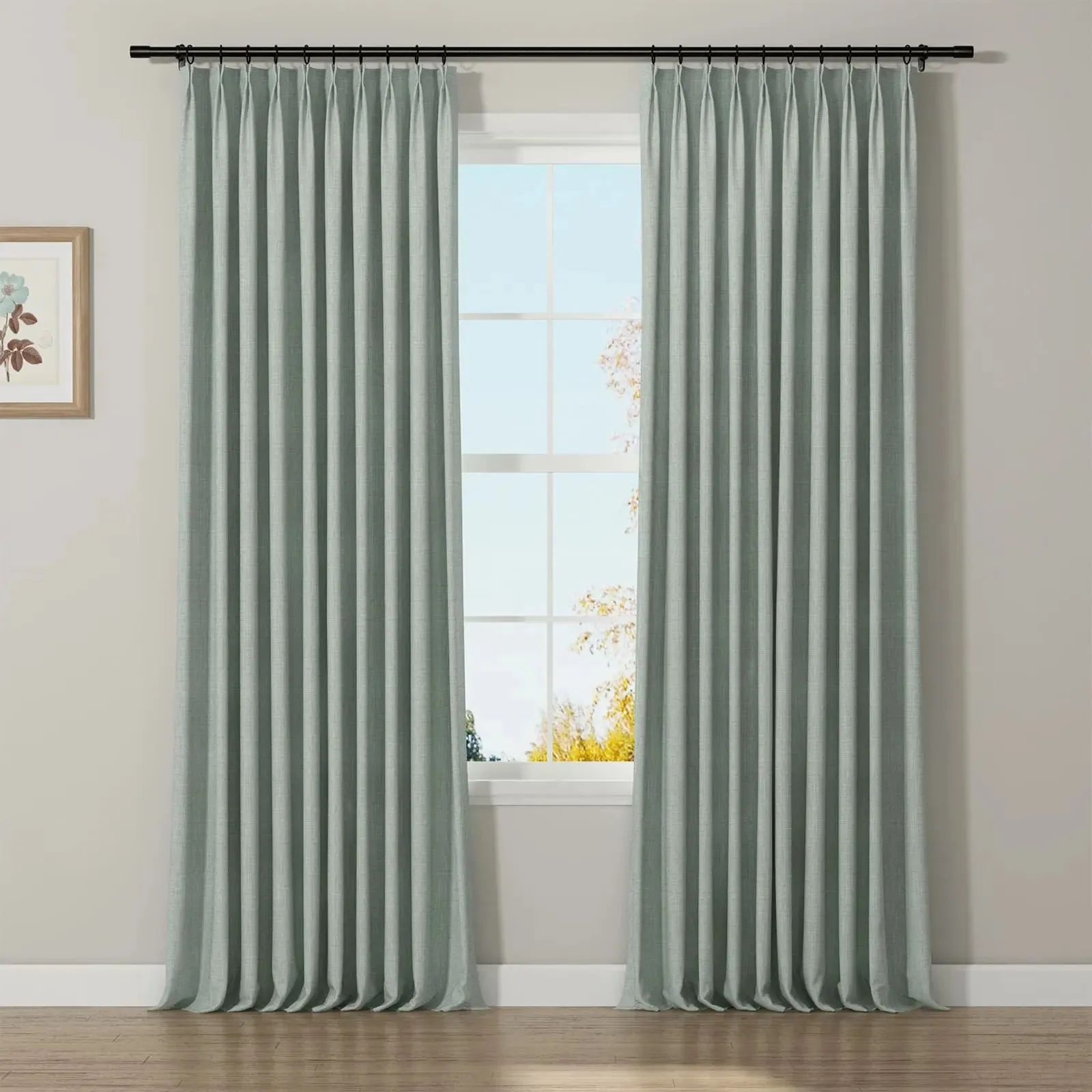 Lydia Mesh Jacquard Curtain Pleated