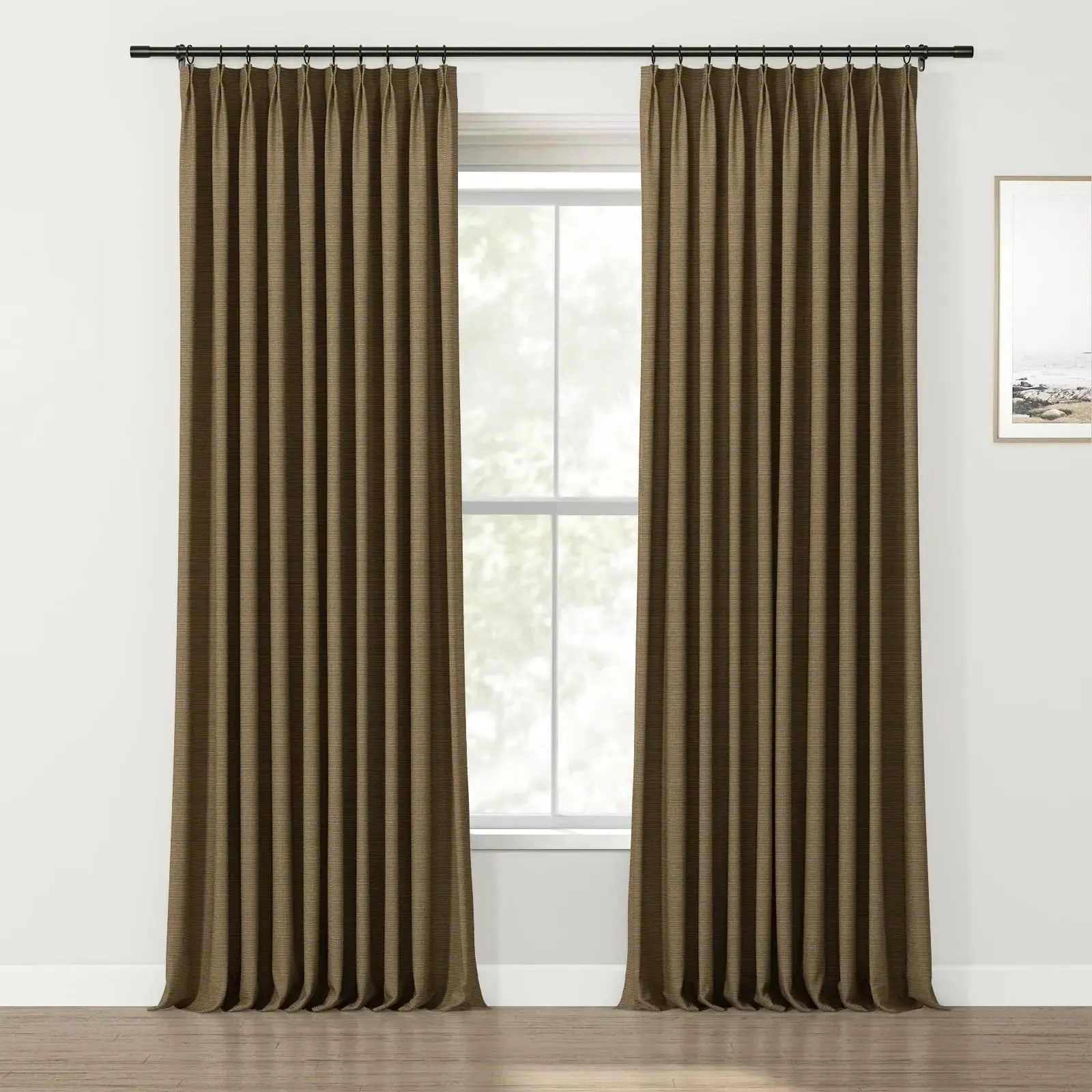 Lydia Mesh Jacquard Curtain Pleated