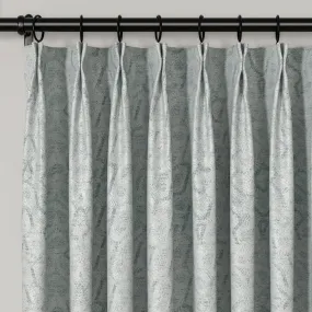 Lydia Polygon Jacquard Curtain Pleated