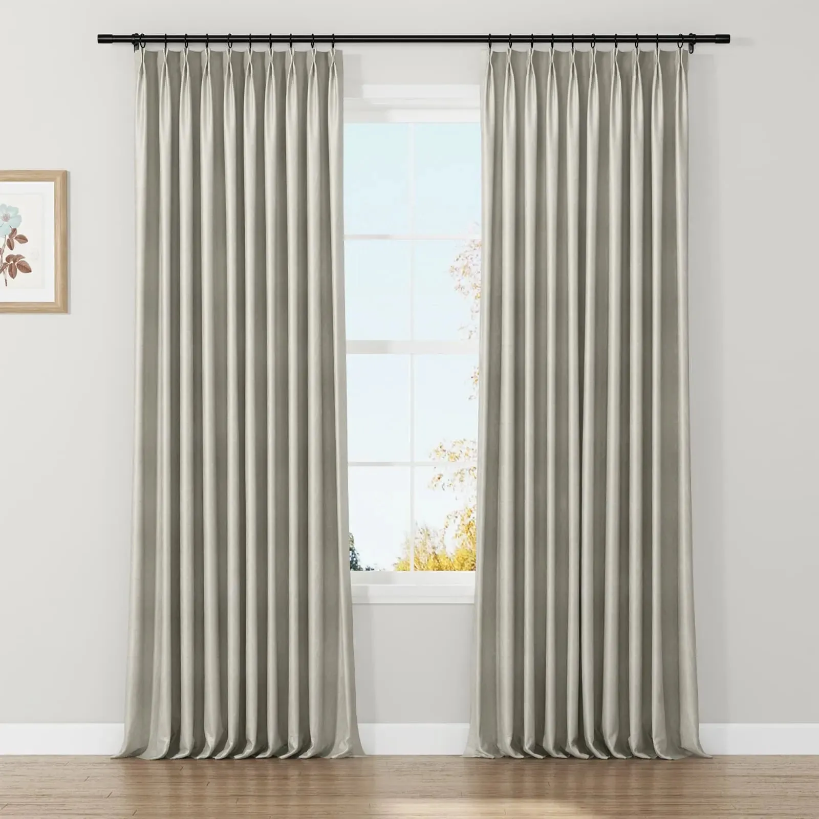 Lydia Polygon Jacquard Curtain Pleated