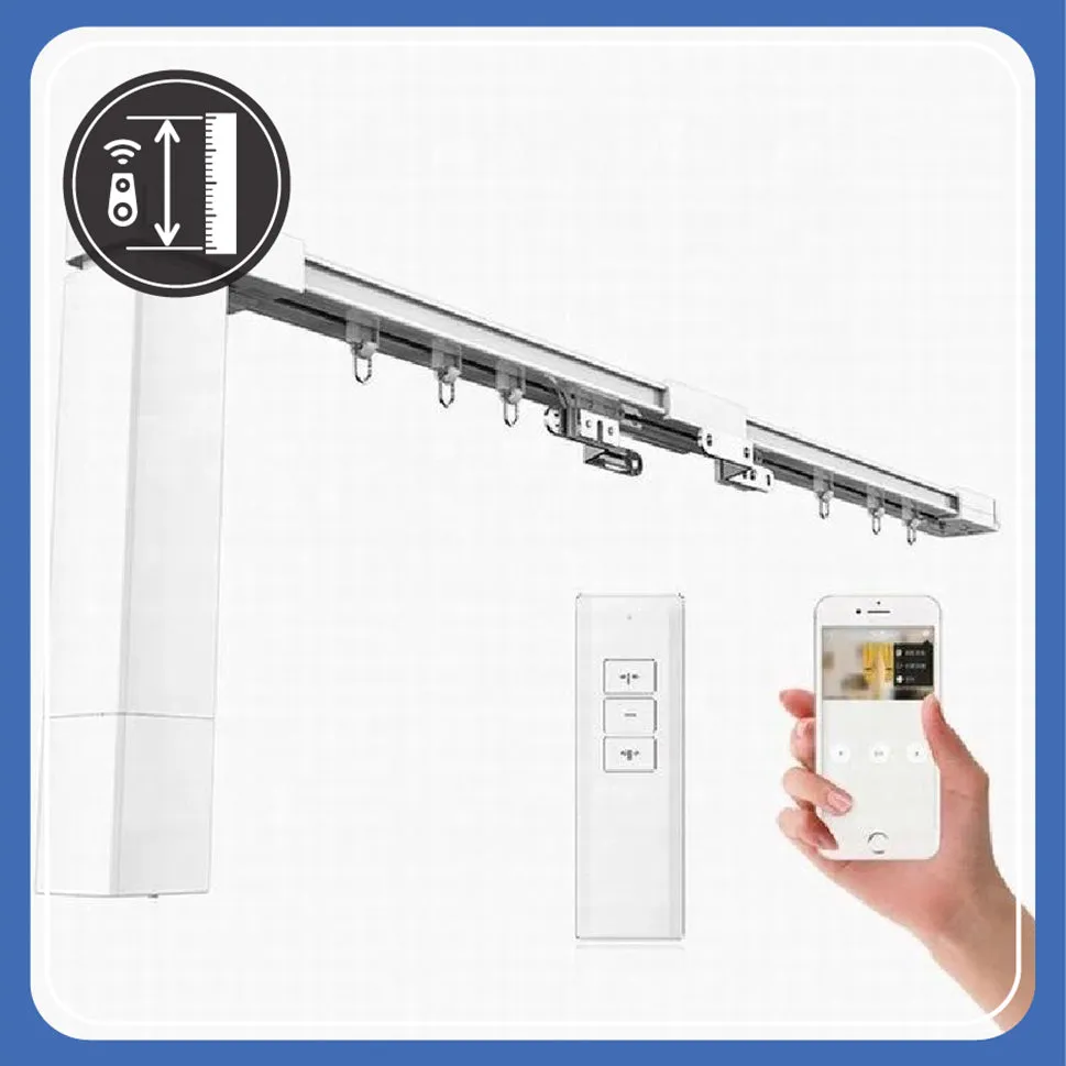 Marrath Smart Wi-Fi Curtain Motor and Rail System