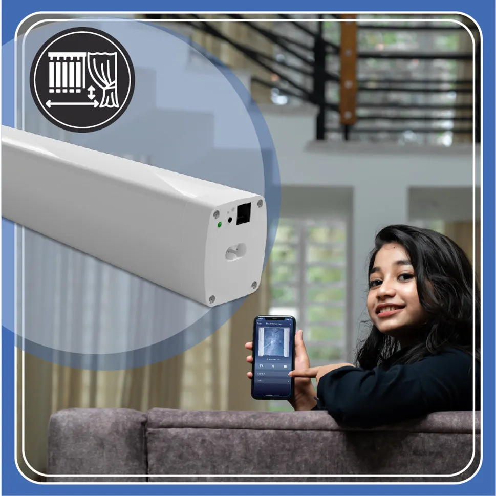 Marrath Smart Wi-Fi Curtain Motor and Rail System
