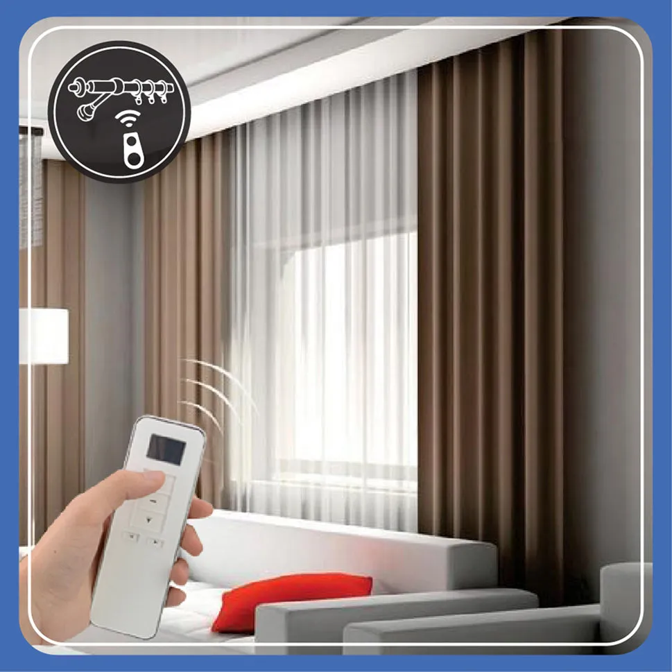 Marrath Smart Wi-Fi Curtain Motor and Rail System