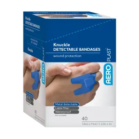 Metal Detectable Band-Aid, Knuckle (40/box)