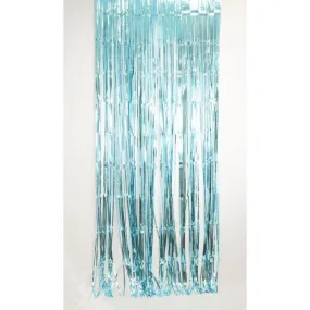 Metallic Light Blue Foil Curtain