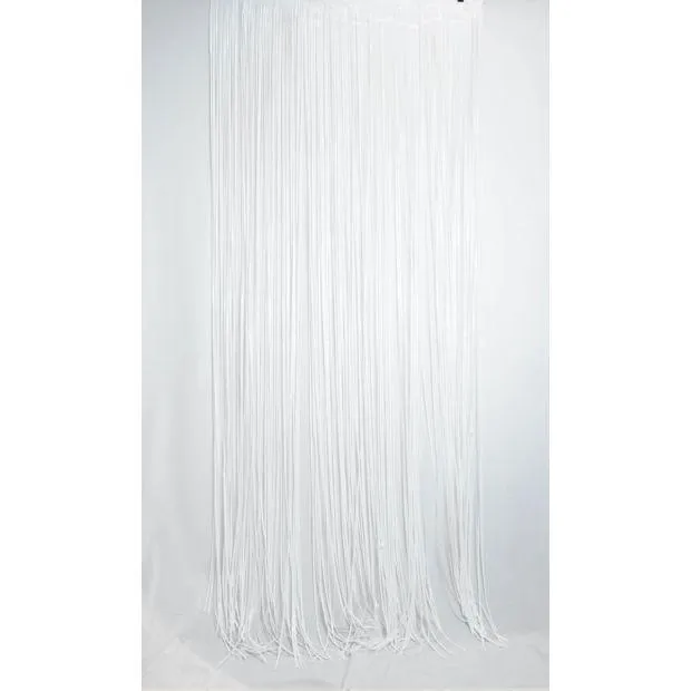 Metallic White Foil Curtain