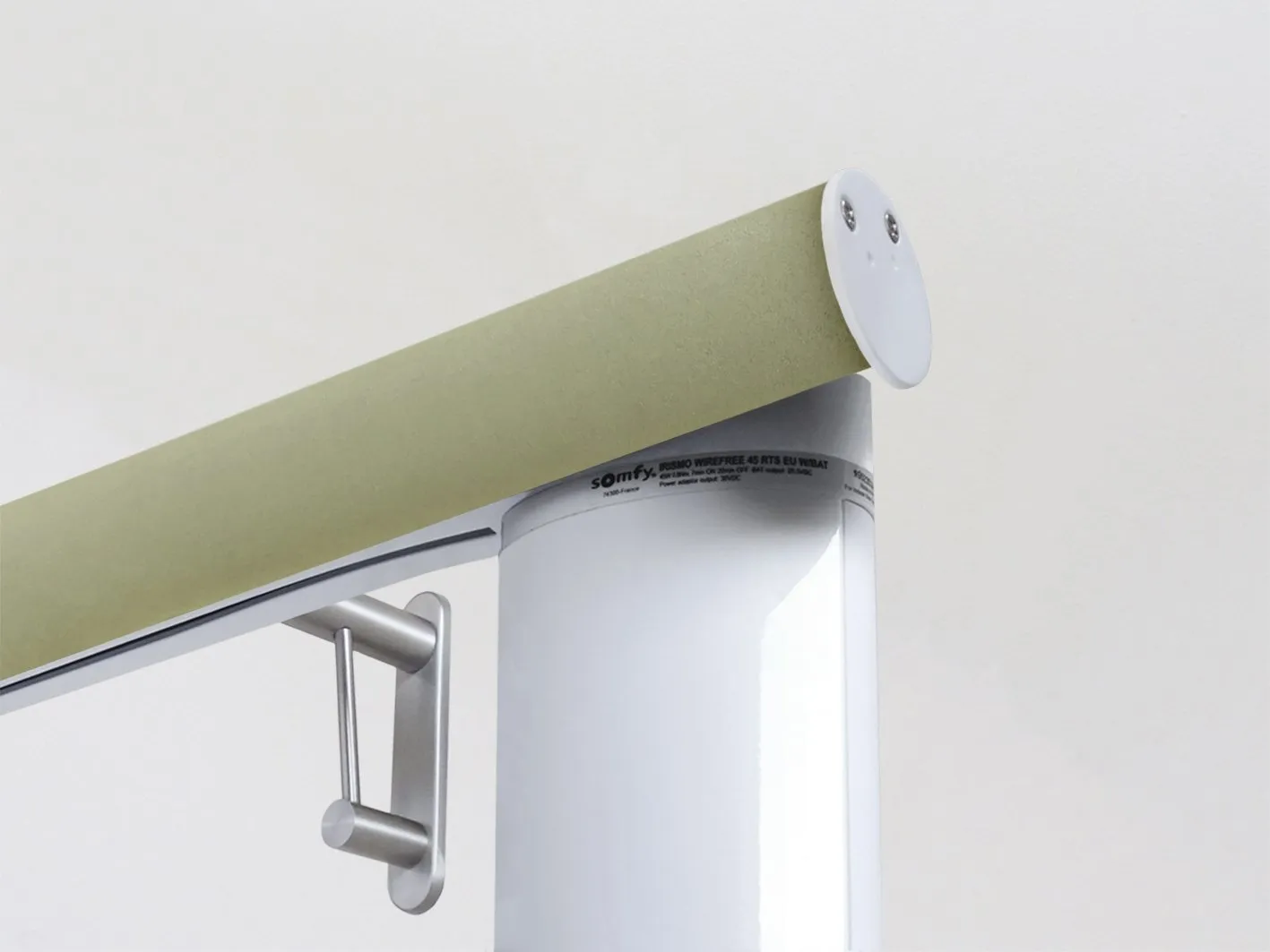 Motorised curtain pole in 50mm dia. new acorn wrap