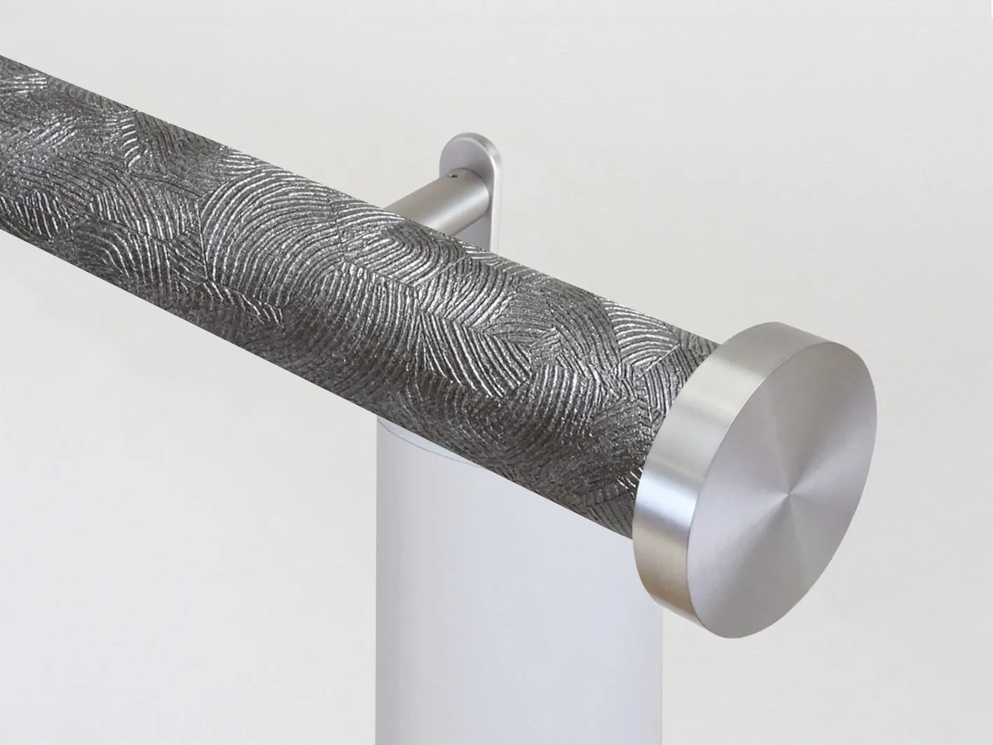 Motorised curtain pole in 50mm dia. storm wrap