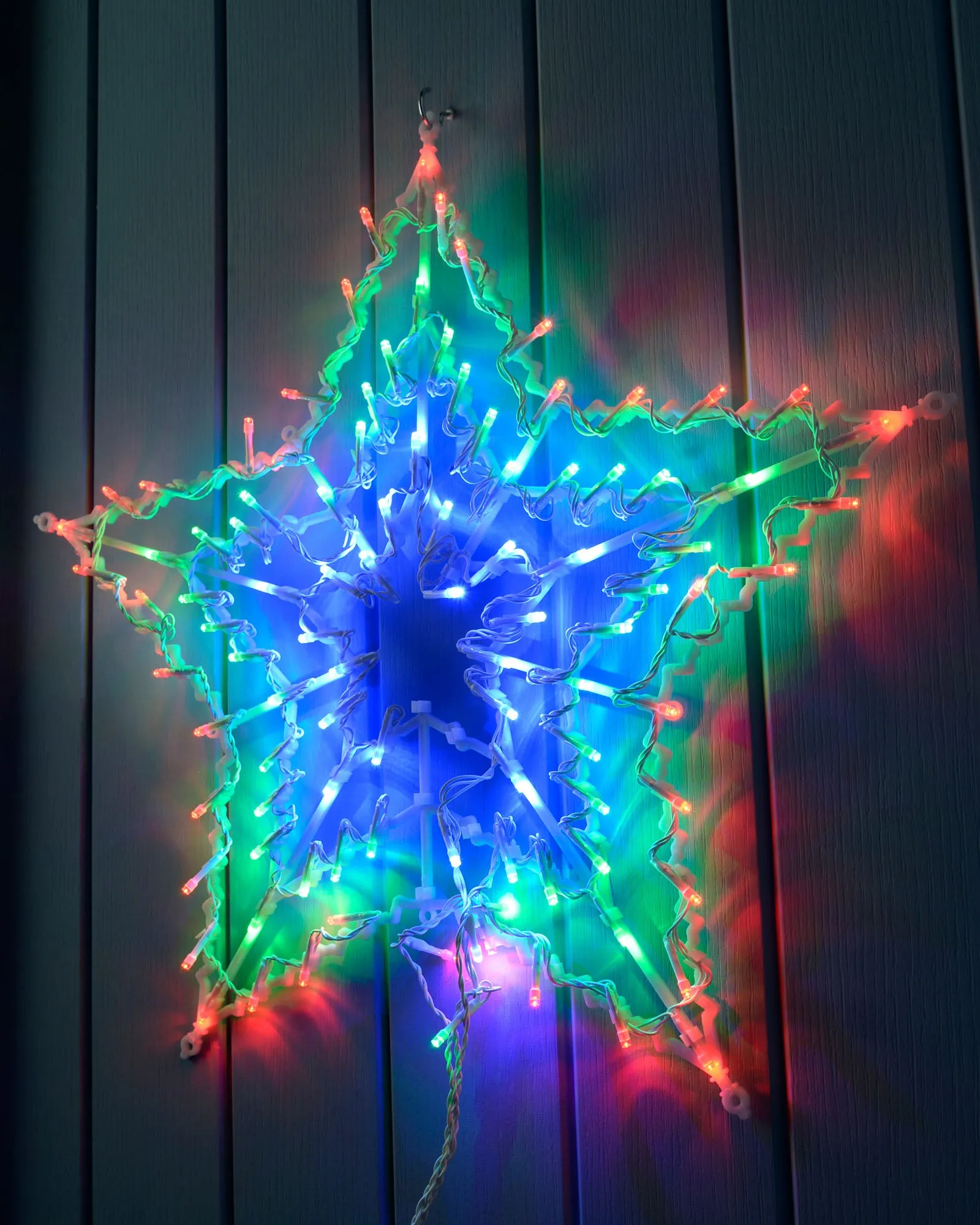 Multi-Colour Chasing Star Silhouette, 51 cm