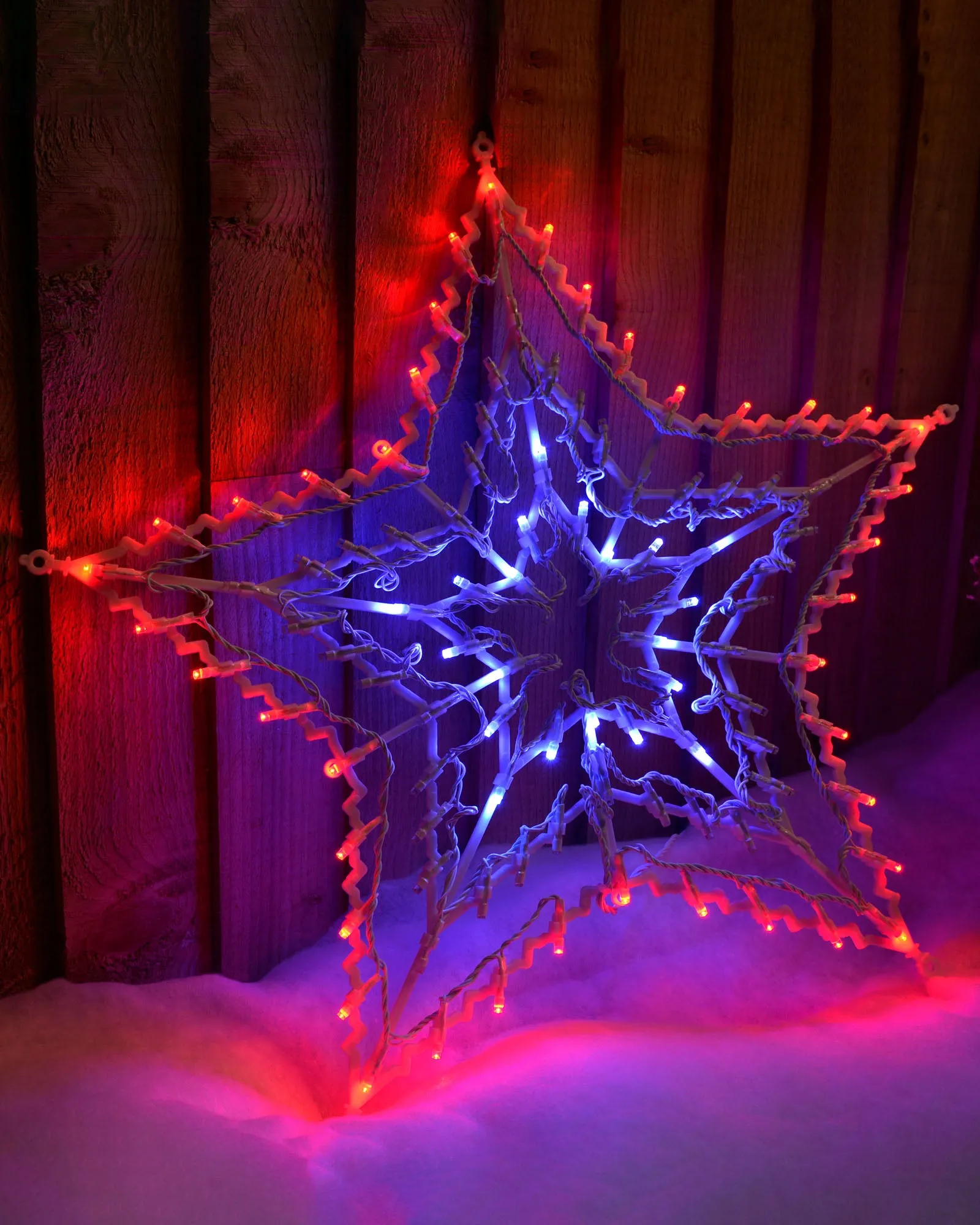 Multi-Colour Chasing Star Silhouette, 51 cm