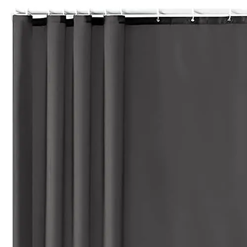 MY 8 STORE Soft Non-Toxic PEVA Shower Curtain Liner for Bathroom Showers and Bathtubs: Magnets, Metal Grommets, Eco-Friendly, Odor Free, Standard Size 72" Length (Chocolate Brown)