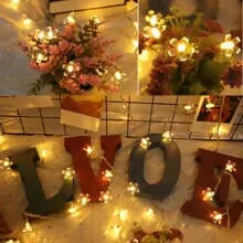 Nature Mayaa Flower Fairy String Lights, 3.5 Meter 14 Led Christmas Lights for Diwali Home Decoration