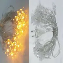 Nature Mayaa Flower Fairy String Lights, 3.5 Meter 14 Led Christmas Lights for Diwali Home Decoration
