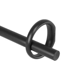 New - 42"-120" Umbra Ringlet Curtain Rod Matte Black