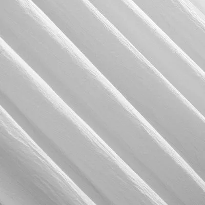 New - 84"x52" Washed Cotton Twist Tab Light Filtering Curtain Panel White - Archaeo
