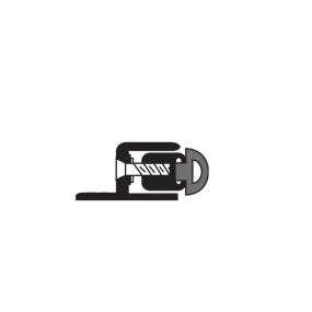 NGP 106NA Adjustable Perimeter Seal, Neoprene, Adjustment screws on 10" centers allow adjustment without re-positioning