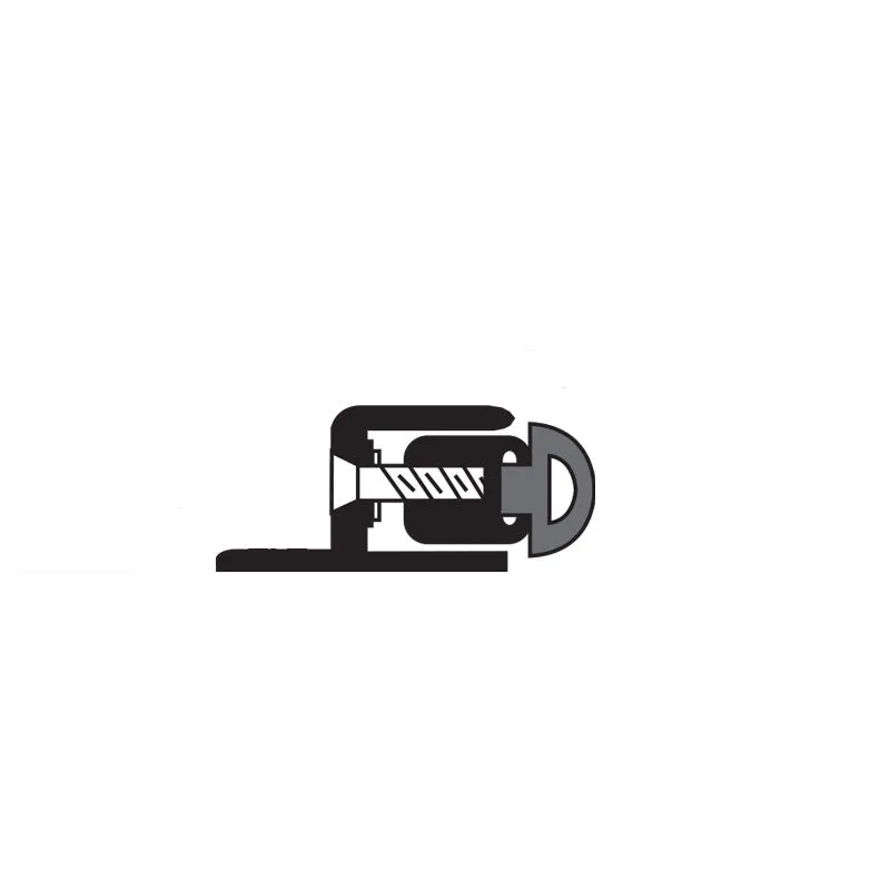NGP 106NA Adjustable Perimeter Seal, Neoprene, Adjustment screws on 10" centers allow adjustment without re-positioning