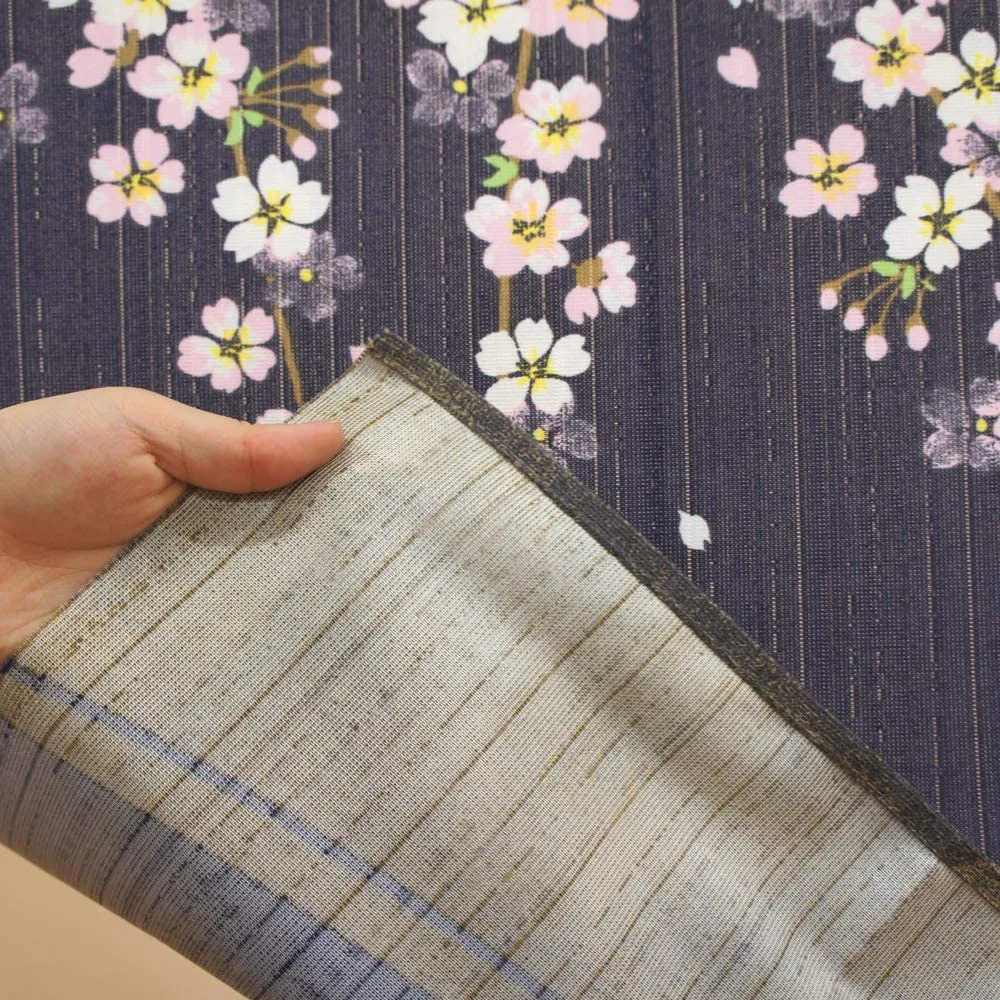 NOREN Japanese Doorway Curtain Sakura Full Moon 150 x 85cm