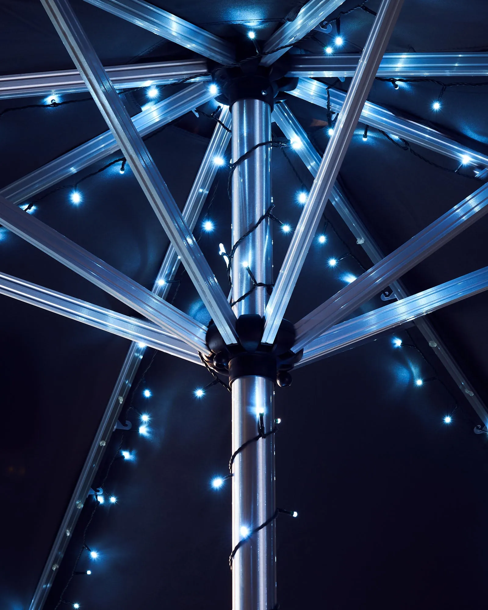 Outdoor Multi-Function 120 LED Light String, Ice White