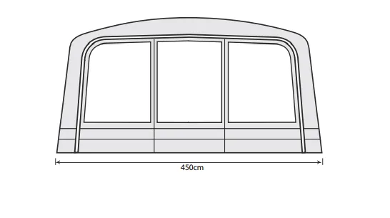 Outdoor Revolution Airedale 7.0SE and 9.0SE Front Porch Extension